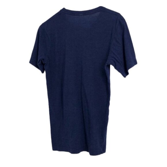 Tentree 10 Tree navy blue  mustard yellow logo graphic logo SP - Picture 2 of 14